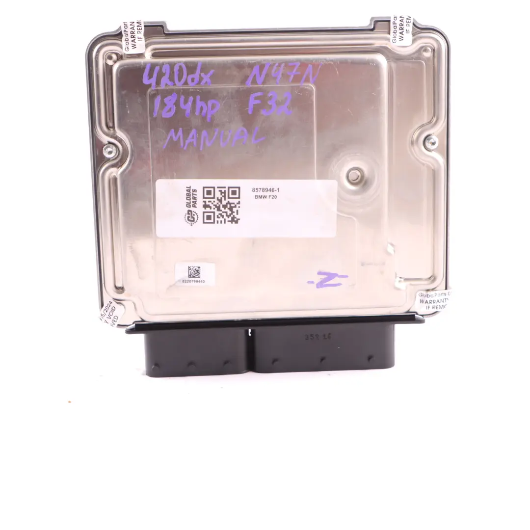 N47N 184HP Engine ECU Kit DDE FEM Key to BMW F20 F30 F32 120d 320d 420d with Part number 8578946 BMW F20 F30 F32 120d 320d 420d N47N 184HP Engine ECU Kit DDE FEM Key - SKU 8578946-1 - Part number 8578946