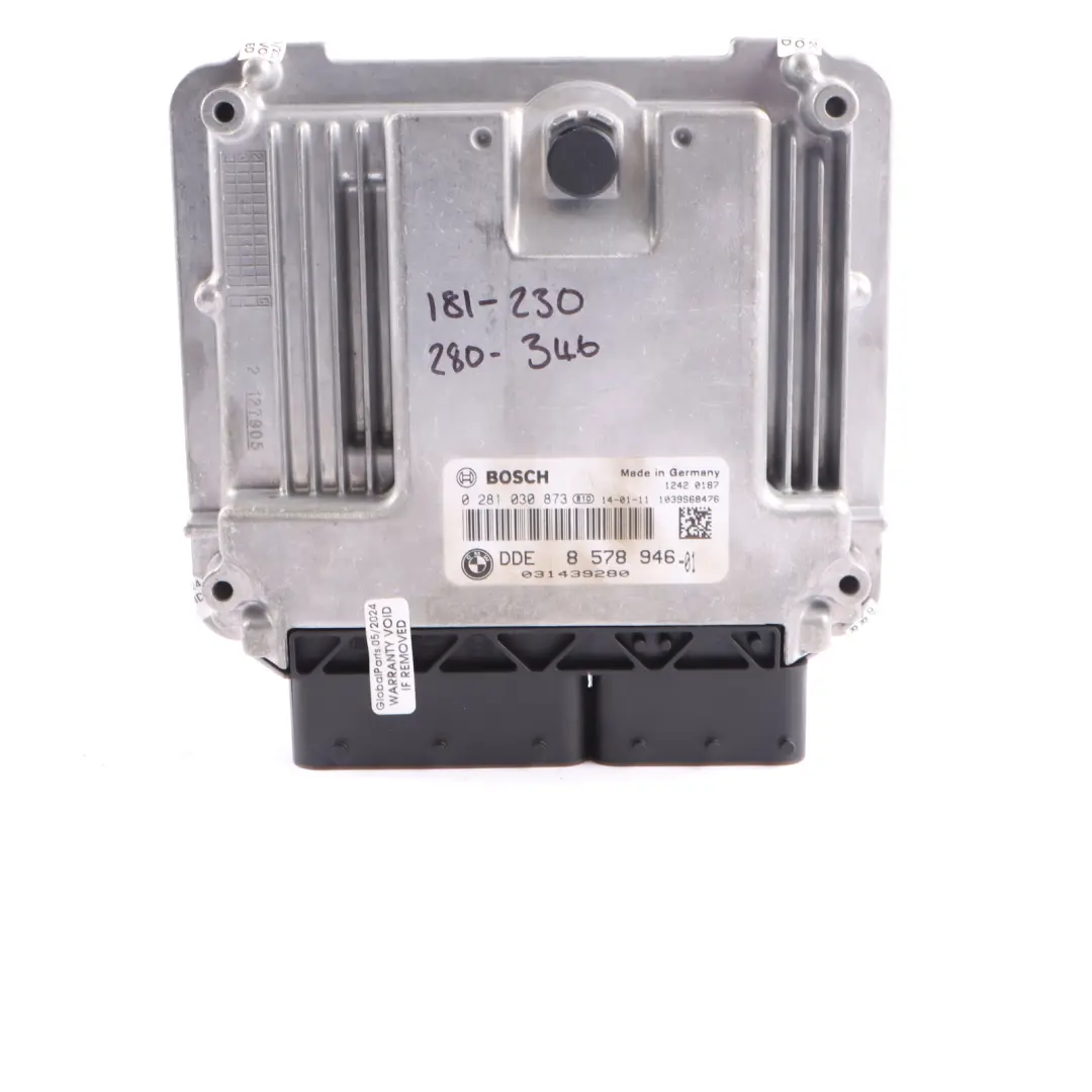 N47N 184HP Engine ECU Kit DDE FEM Key to BMW F20 F30 F32 120d 320d 420d with Part number 8578946 BMW F20 F30 F32 120d 320d 420d N47N 184HP Engine ECU Kit DDE FEM Key - SKU 8578946-1 - Part number 8578946