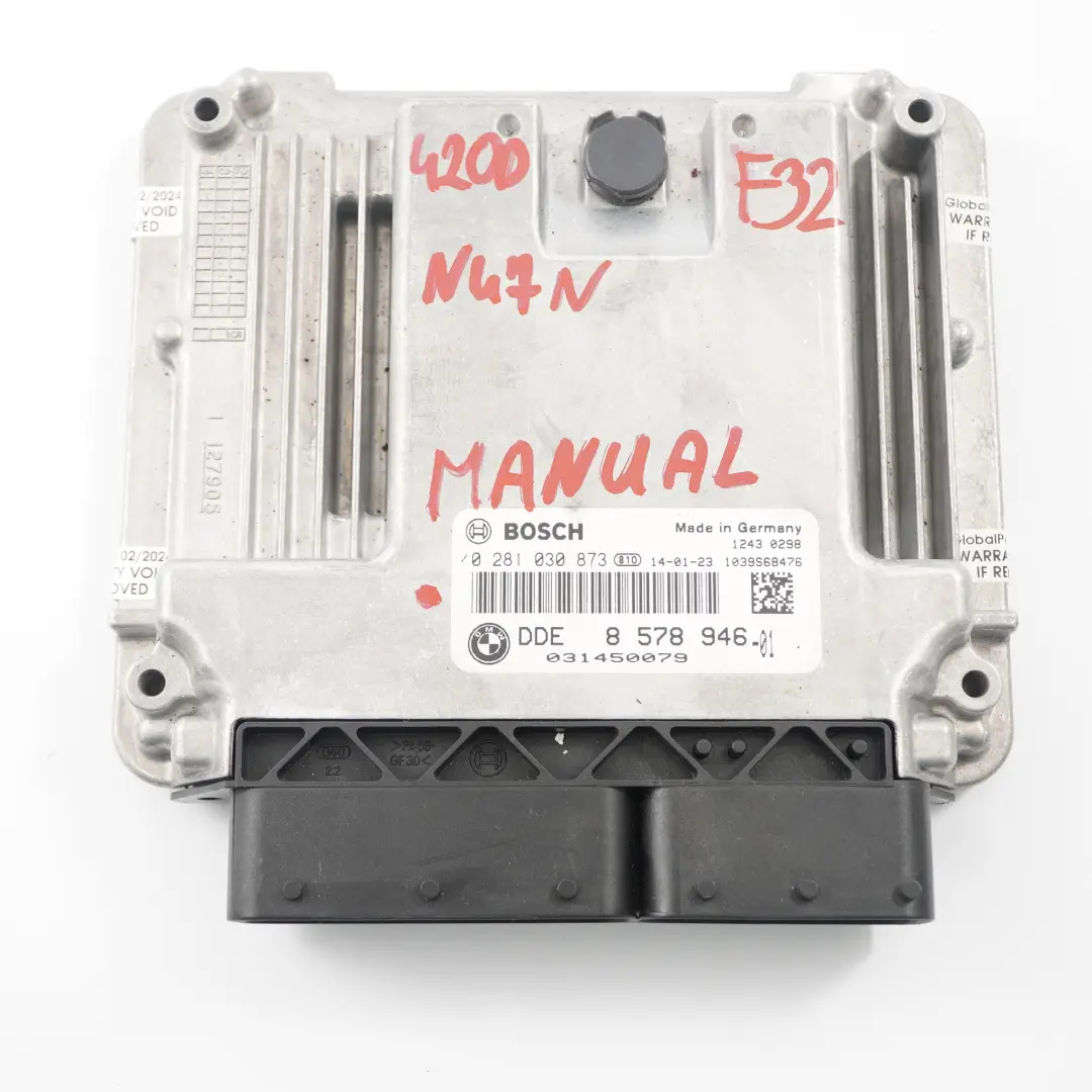 BMW F20 F30 F32 120d 320d 420d N47N Engine ECU Kit DDE FEM Key Manual - SKU 8578946 - Part number 8578946