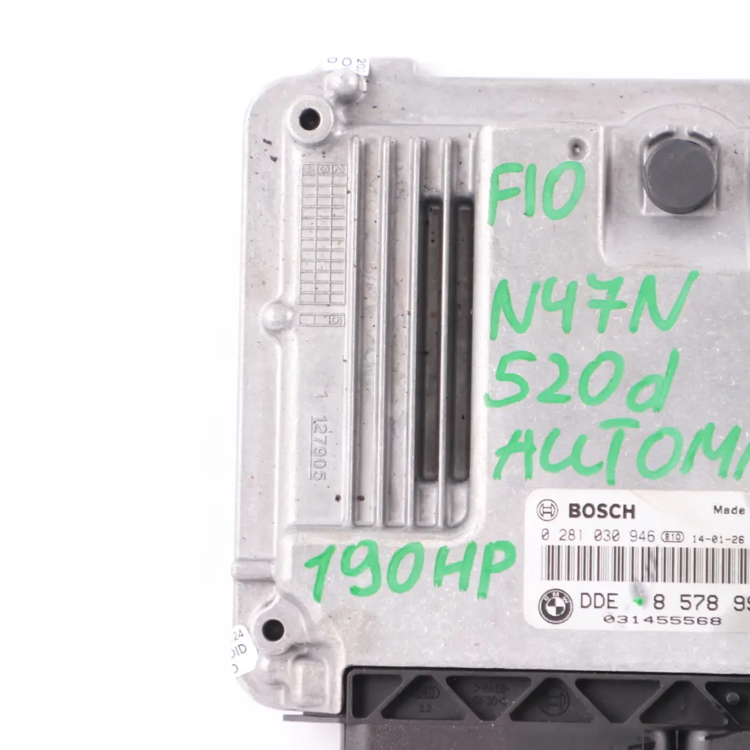 N47N 184HP Moduł Silnika ECU DDE do BMW F10 520D F20 120D F30 320D o numerze 8578995 BMW F10 520D F20 120D F30 320D N47N 184HP Moduł Silnika ECU DDE - SKU 8578995 - Numer Części 8578995