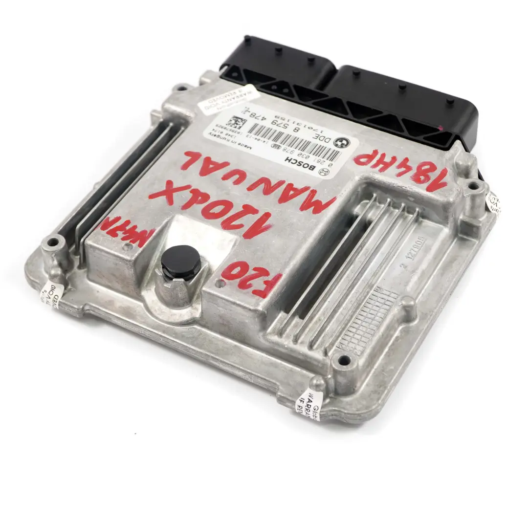 BMW F20 F30 120dX 320dX 420dX Diesel N47N 184HP Unidad ECU DDE Manual - SKU 8579478 - Número de pieza 8579478