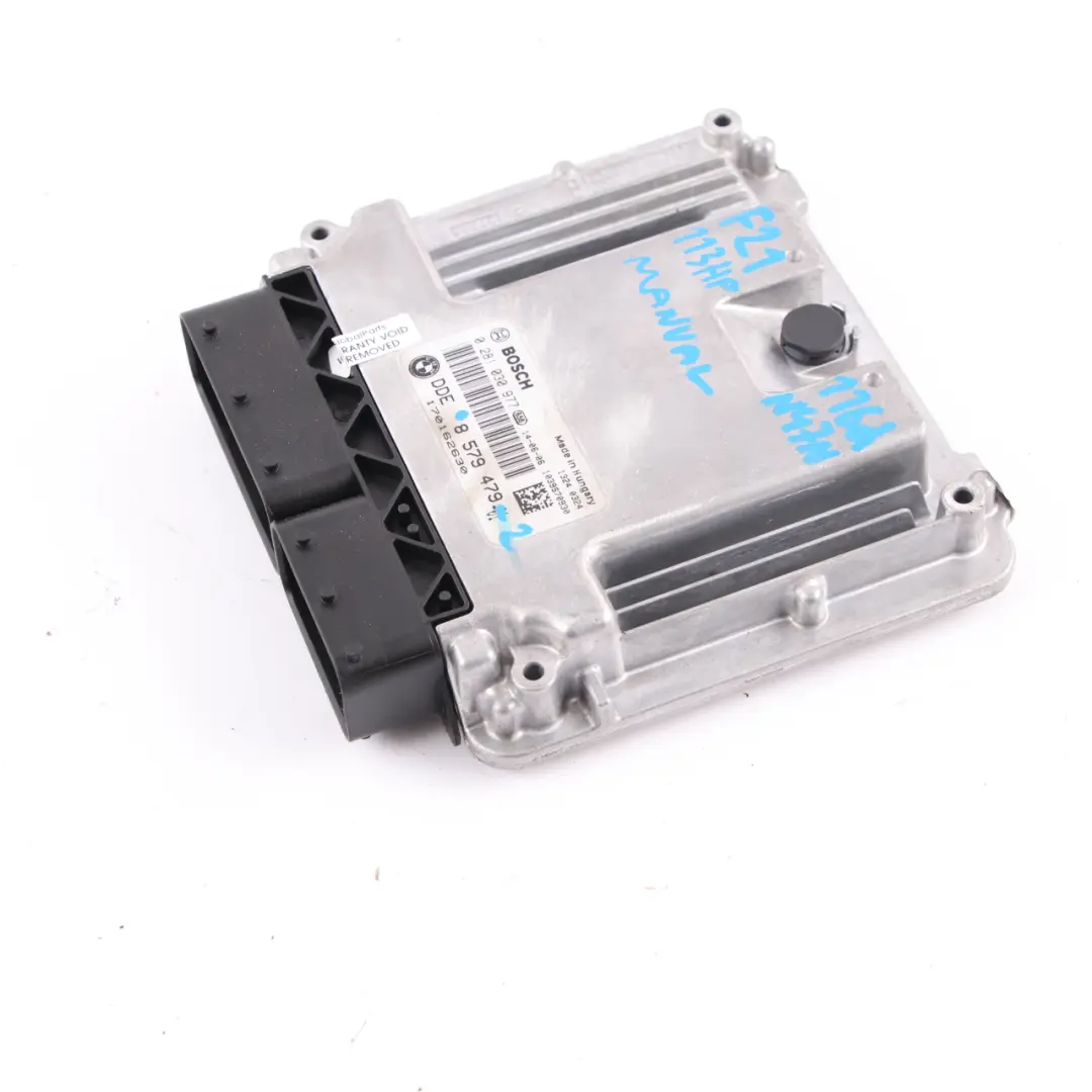 BMW F20 F21 F30 116d 316d N47N 116HP Unità controllo motore ECU Manuale - SKU 8579479-2 - Numero di parte 8579479
