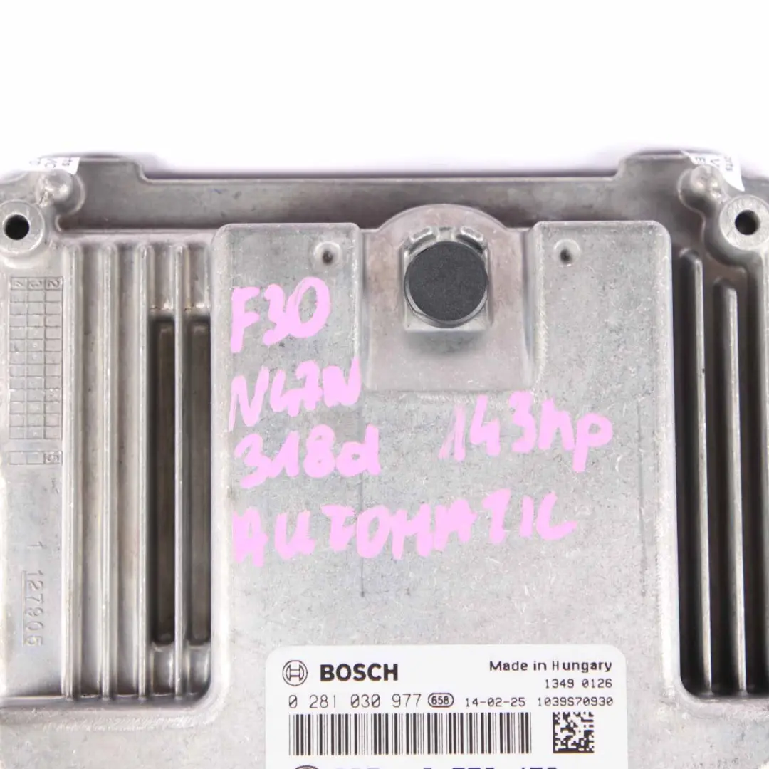 BMW F20 F21 F30 F31 118d 318d N47N Engine Control Unit ECU DDE Automatic - SKU 8579479 - Part number 8579479