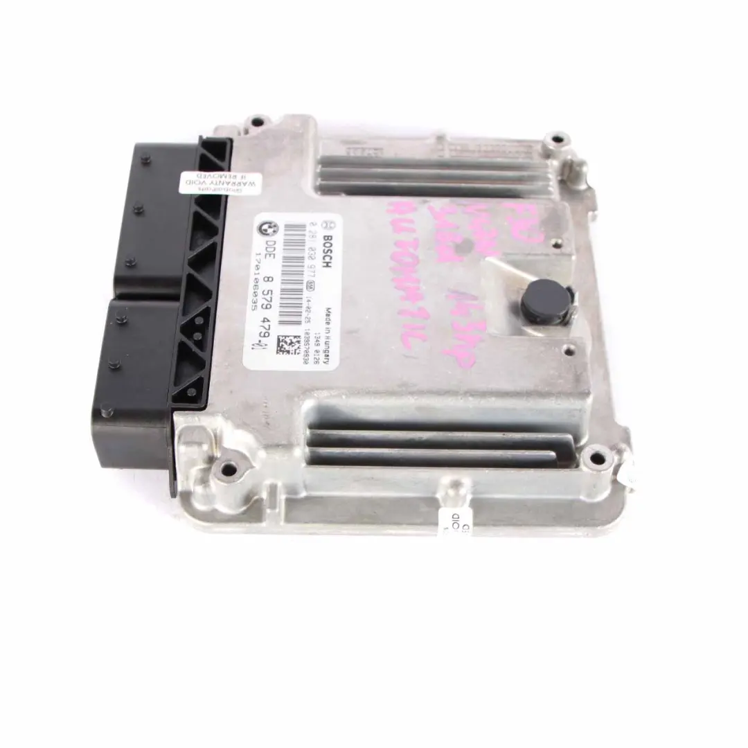 N47N Engine Control Unit ECU DDE Automatic to BMW F20 F21 F30 F31 118d 318d with Part number 8579479 BMW F20 F21 F30 F31 118d 318d N47N Engine Control Unit ECU DDE Automatic - SKU 8579479 - Part number 8579479
