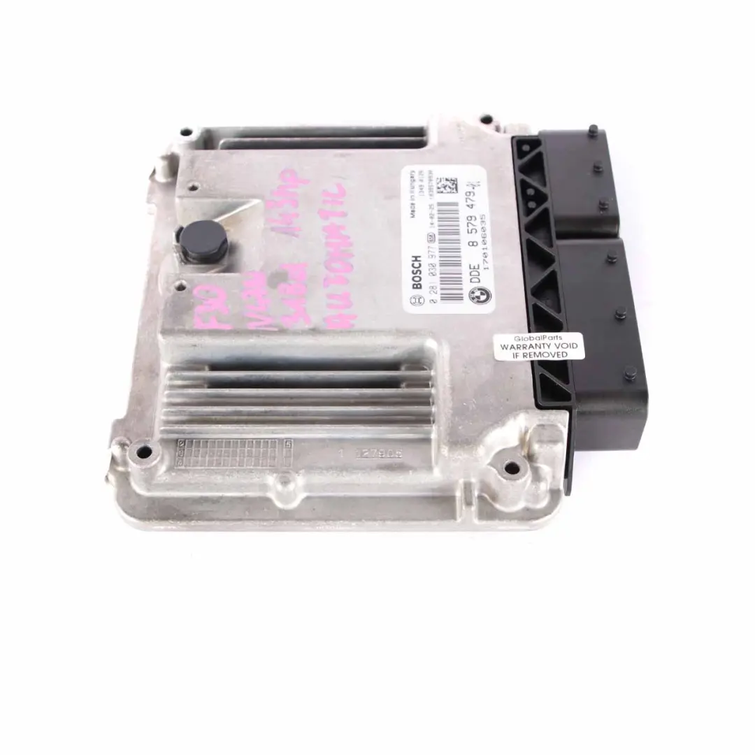 N47N Engine Control Unit ECU DDE Automatic to BMW F20 F21 F30 F31 118d 318d with Part number 8579479 BMW F20 F21 F30 F31 118d 318d N47N Engine Control Unit ECU DDE Automatic - SKU 8579479 - Part number 8579479