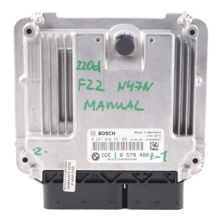 N47N 184PS Motor Steuer Gerät DDE Manual für BMW F20 120D F30 320D F10 520D mit Teilenummer 8579480 BMW F20 120D F30 320D F10 520D N47N 184PS Motor Steuer Gerät DDE Manual - SKU 8579480-1 - Teilenummer 8579480