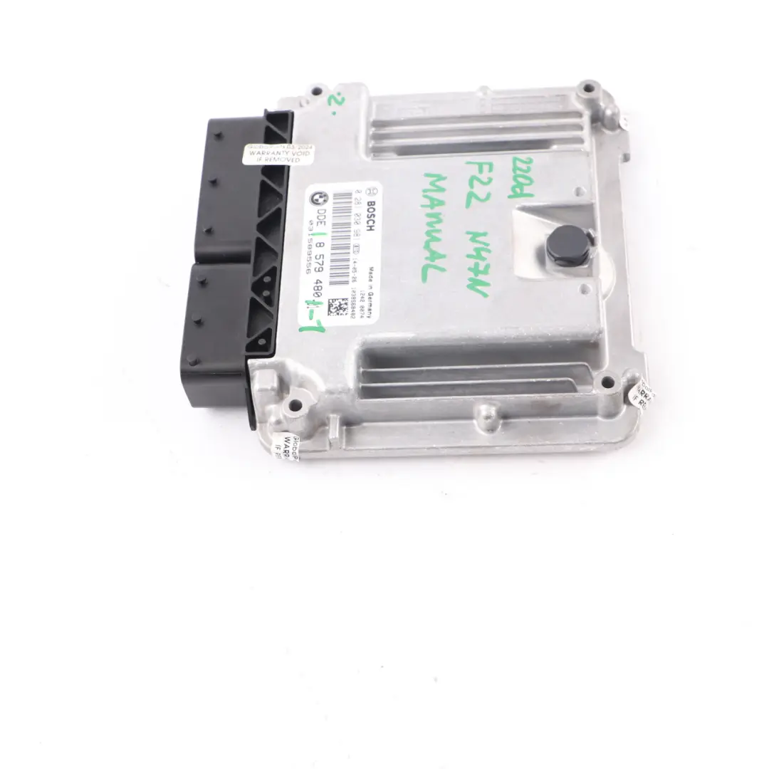 N47N 184HP Engine Control Unit DDE Manual to BMW F20 120d F30 320d F10 520d with Part number 8579480 BMW F20 120d F30 320d F10 520d N47N 184HP Engine Control Unit DDE Manual - SKU 8579480-1 - Part number 8579480