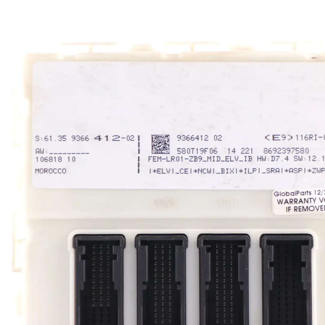 BMW F20 F21 116d ed Diesel N47N 116HP Engine ECU Kit DDE Key FEM Manual - SKU 8579482-3 - Part number 8579482