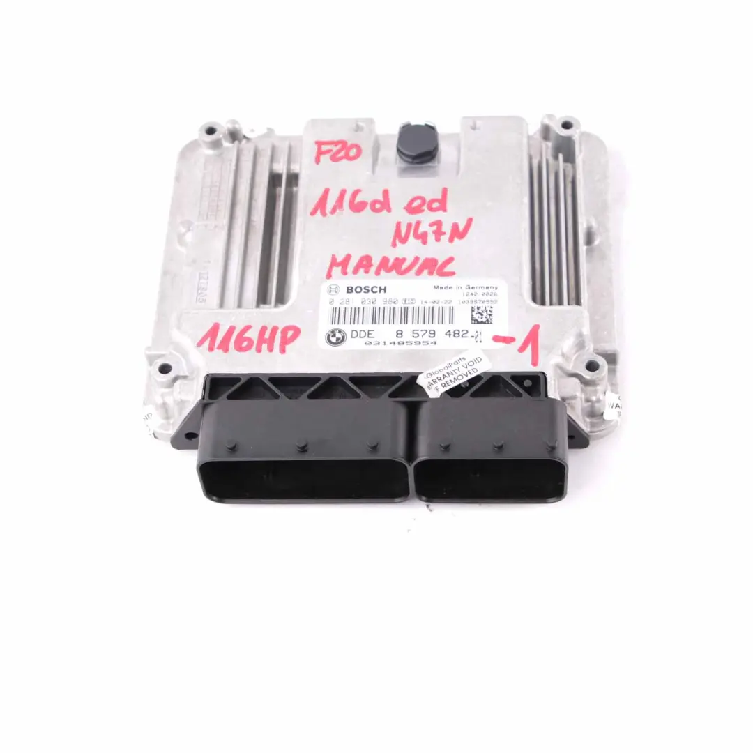 BMW F20 F21 116d ed Sterownik Silnika ECU DDE - SKU 8579482 - Numer Części 8579482