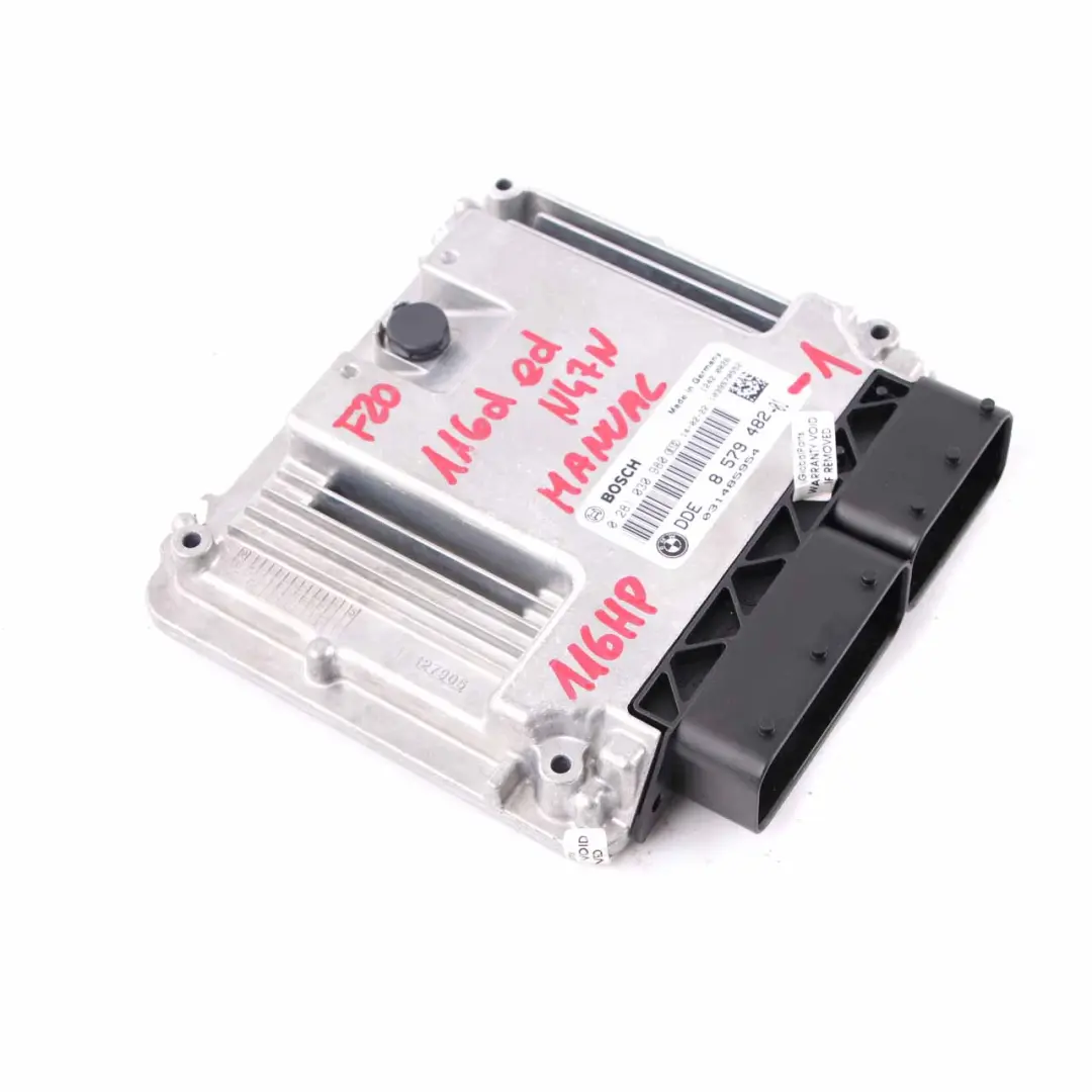 BMW F20 F21 116d ed Diesel N47N 116HP Contrôle du moteur ECU DDE - SKU 8579482 - Numéro de pièce 8579482