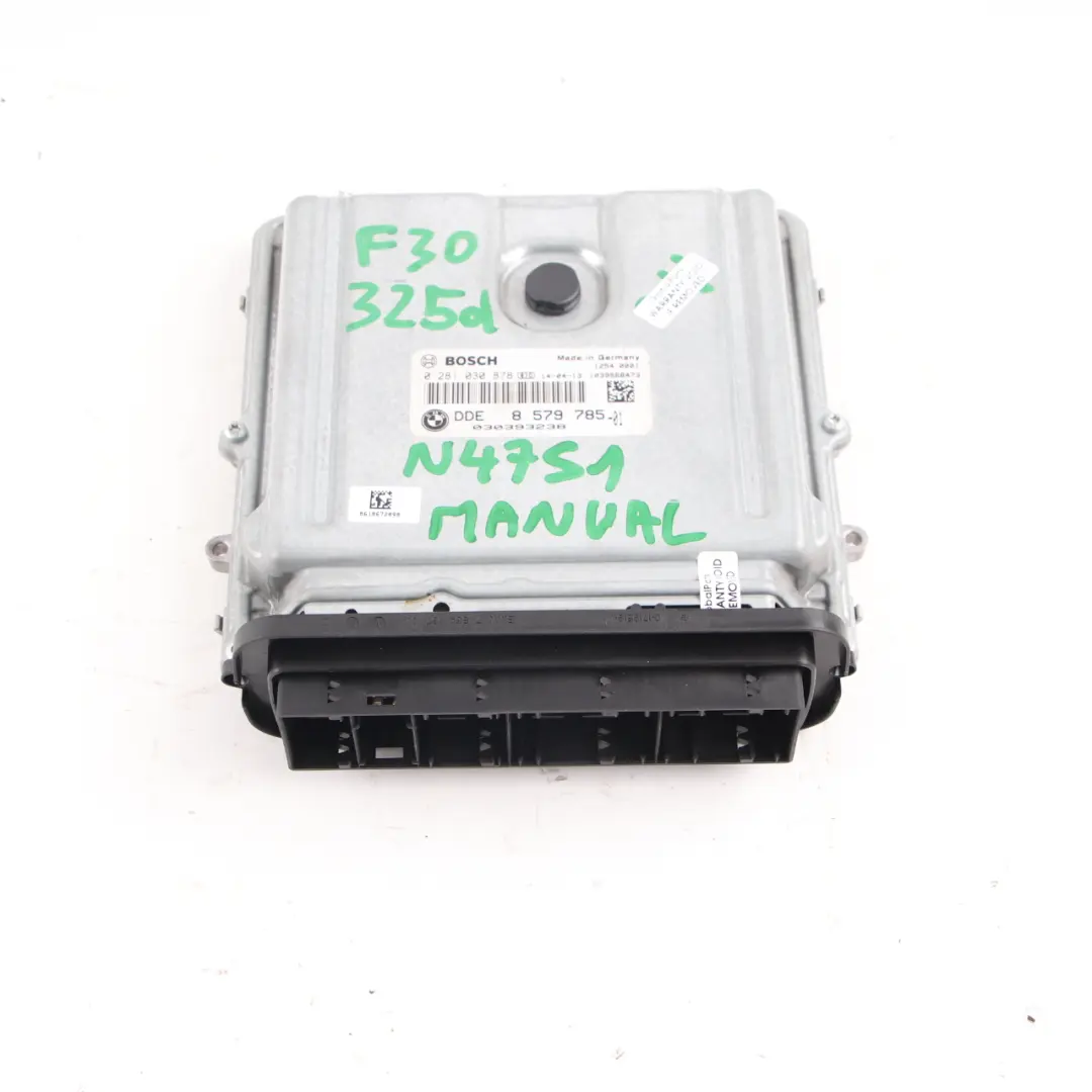BMW F20 F30 125d 325d N47S1 218HP Engine Control Unit ECU DDE Manual - SKU 8579785 - Part number 8579785