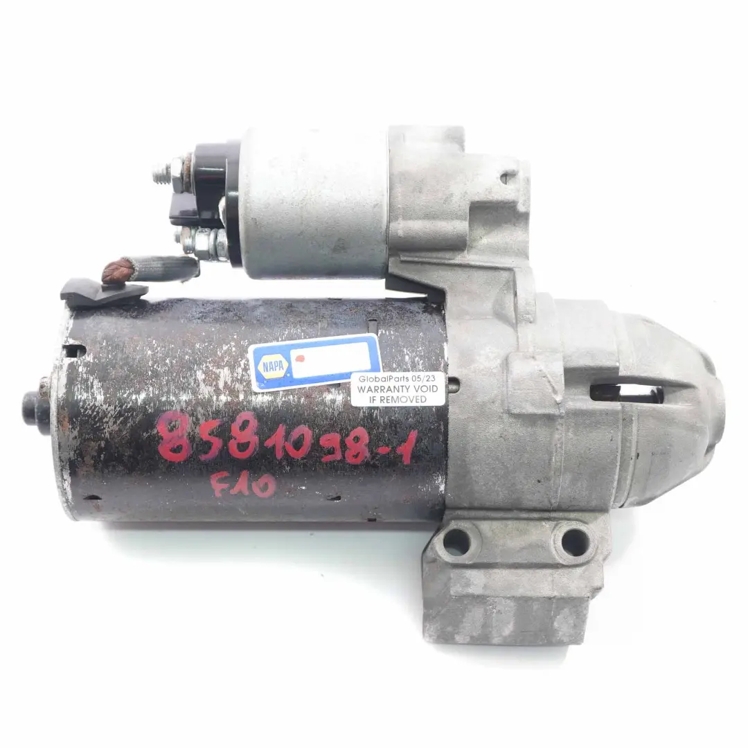 BMW E70 E71 F01 F02 F10 F11 F30 F31 Motor de arranque diesel NAPA - SKU 8581098-1 - Número de pieza 8581098