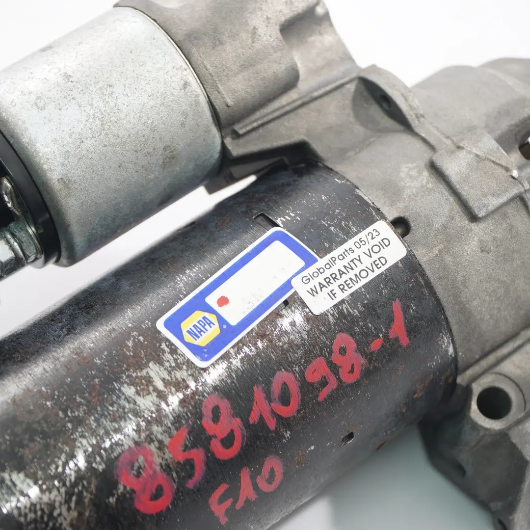 BMW E70 E71 F01 F02 F10 F11 F30 F31 Motor de arranque diesel NAPA - SKU 8581098-1 - Número de pieza 8581098
