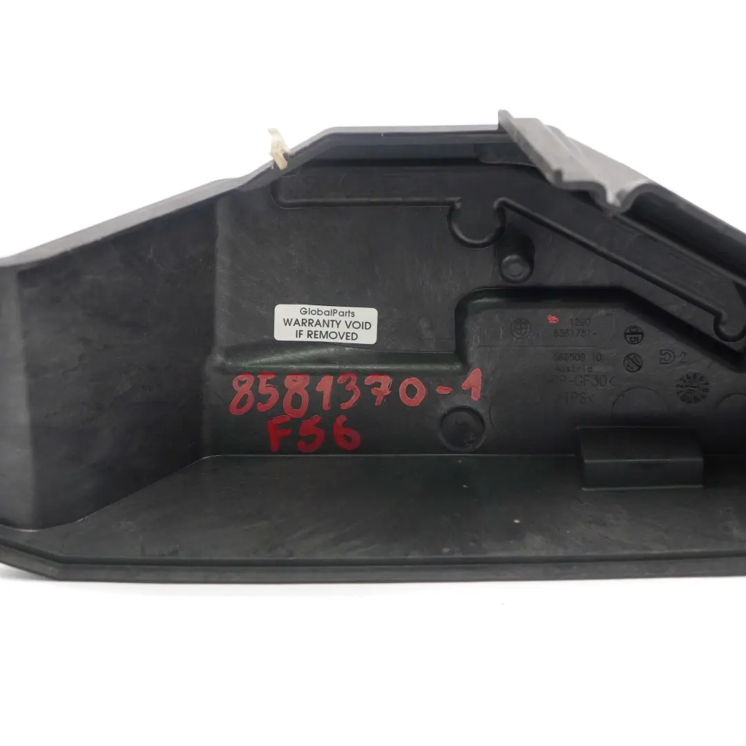 Control Unit Box Cover Trim Bracket to BMW F40 MINI F56 F57 F60 with Part number 8581370 BMW F40 MINI F56 F57 F60 Control Unit Box Cover Trim Bracket - SKU 8581370-2 - Part number 8581370