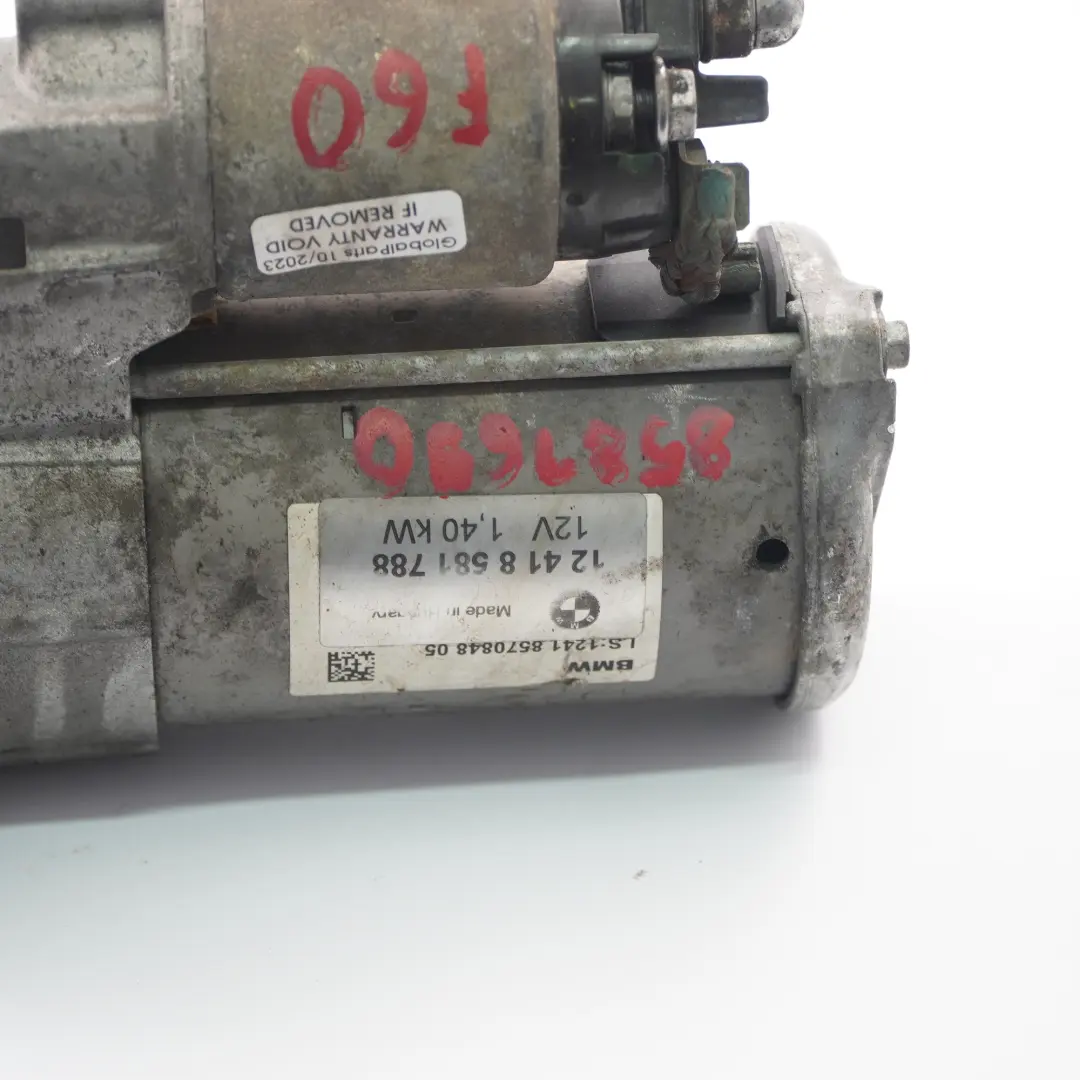 Moteur de démarrage diesel pour BMW F45 X1 F48 Mini Cooper F55 F56 F60 à propos du numéro de pièce 8581788 BMW F45 X1 F48 Mini Cooper F55 F56 F60 Moteur de démarrage diesel - SKU 8581788 - Numéro de pièce 8581788