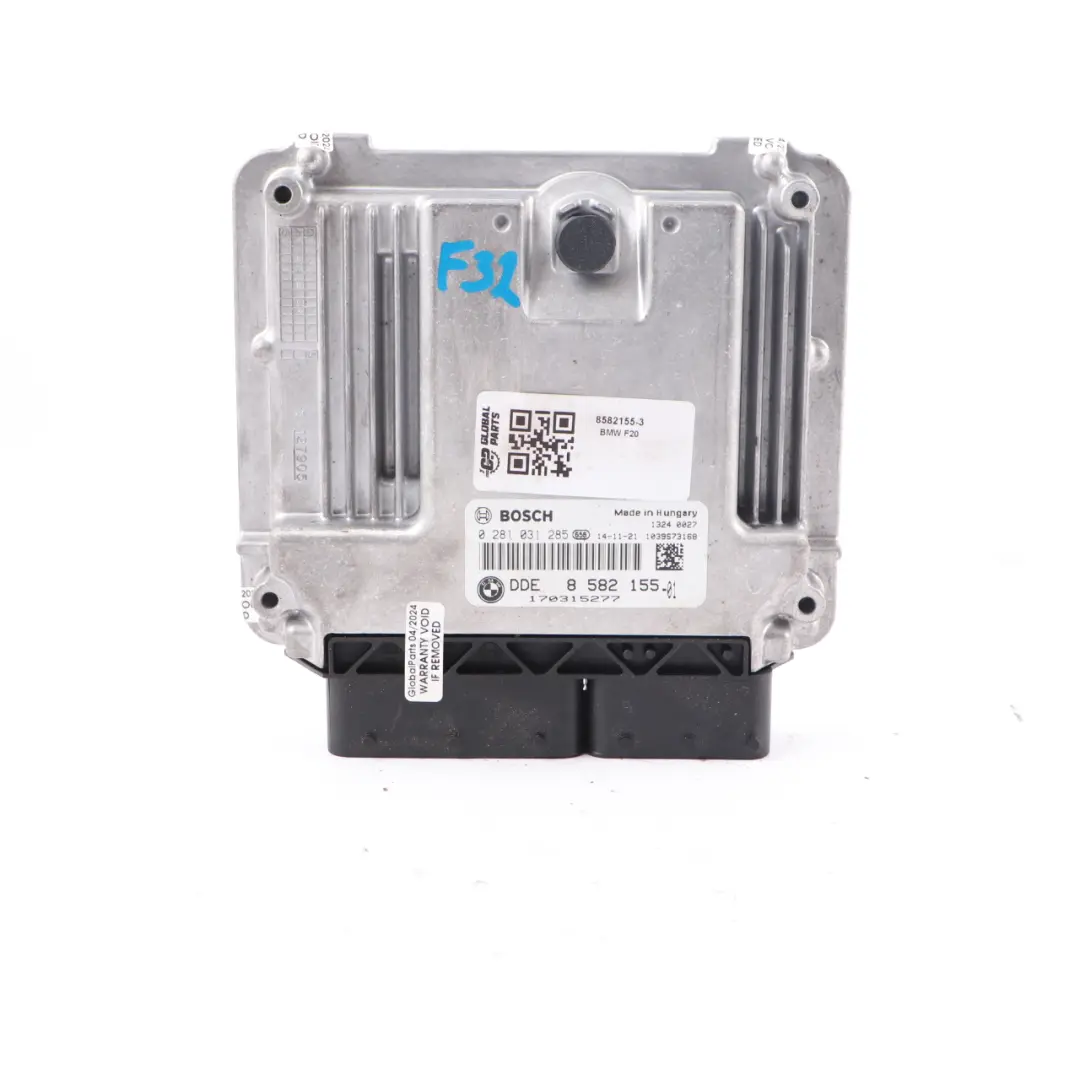120Dx 320Dx 420Dx 184HP N47N Motor ECU Automático para BMW F20 F30 F32 con número de pieza 8582155 BMW F20 F30 F32 120Dx 320Dx 420Dx 184HP N47N Motor ECU Automático - SKU 8582155-3 - Número de pieza 8582155