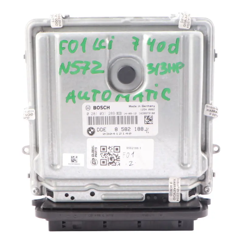 N57Z 313HP Engine Unit ECU Kit DDE CAS4 Key Automatic to BMW F01 LCI 740d with Part number 8582188 BMW F01 LCI 740d N57Z 313HP Engine Unit ECU Kit DDE CAS4 Key Automatic - SKU 8582188-1 - Part number 8582188