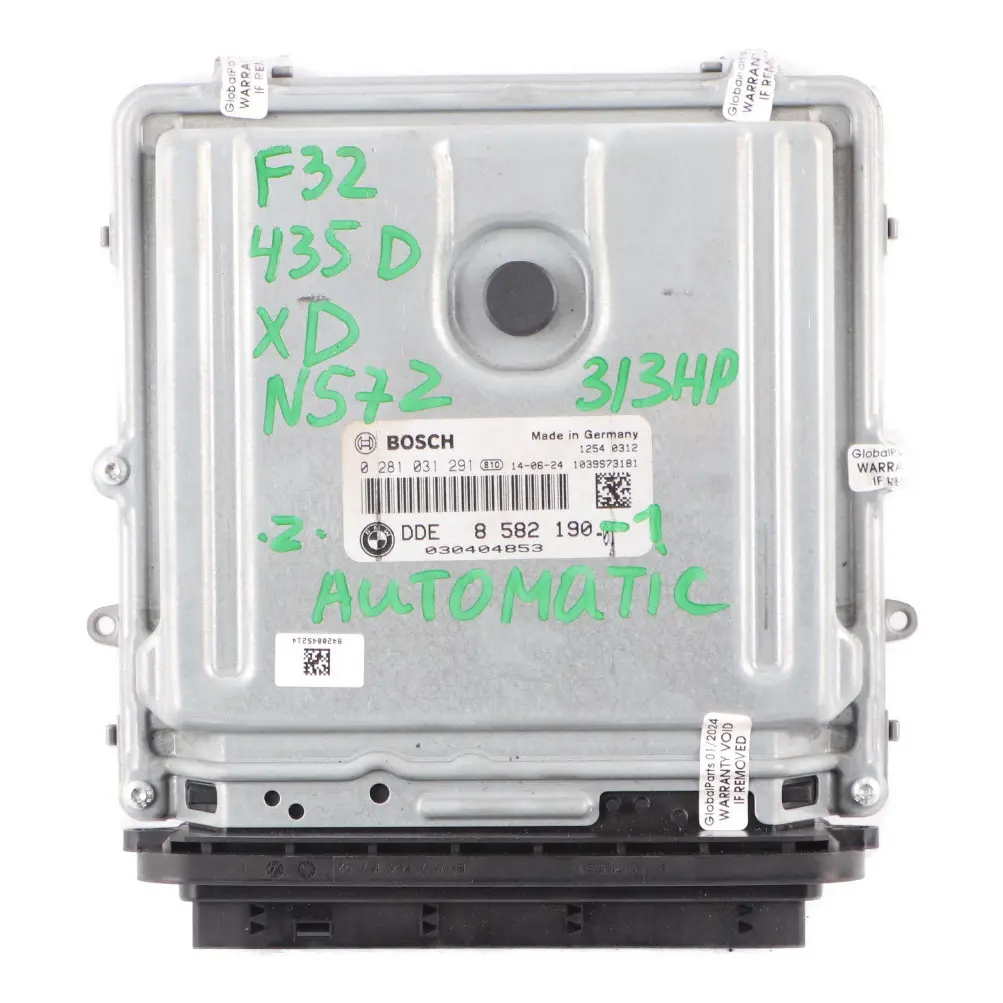 BMW F30 F32 335dX 435dX N57Z 313HP Engine ECU Kit DDE FEM Key Automatic - SKU 8582190-1 - Part number 8582190