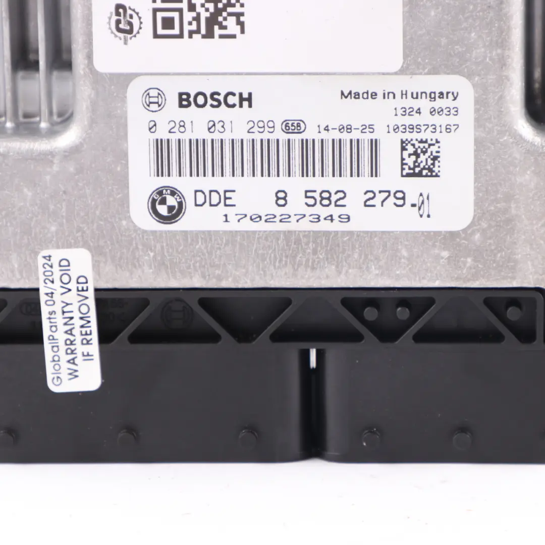 BMW F30 320d Diesel N47N 184HP Motore Unità controllo ECU DDE Manuale - SKU 8582279 - Numero di parte 8582279