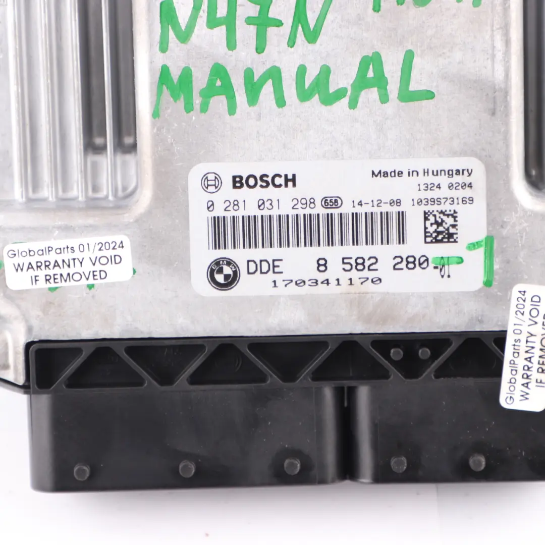 BMW F20 F21 116d N47N 116HP ECU Kit DDE Keys FEM Manual Transmission - SKU 8582280-1 - Part number 8582280