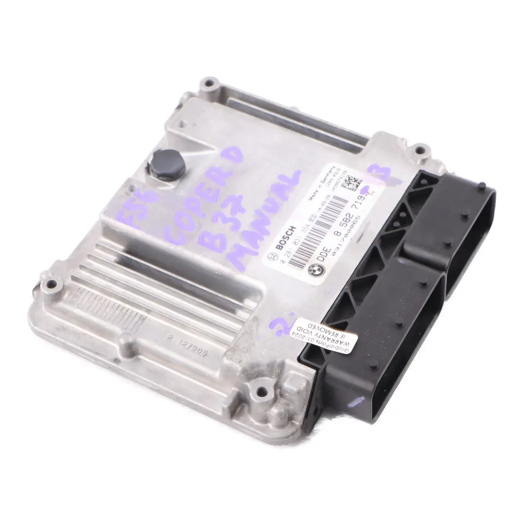 B37 116HP Engine Control Unit ECU DDE Manual to Mini Cooper D F55 F56 with Part number 8582719 Mini Cooper D F55 F56 B37 116HP Engine Control Unit ECU DDE Manual - SKU 8582719-3 - Part number 8582719