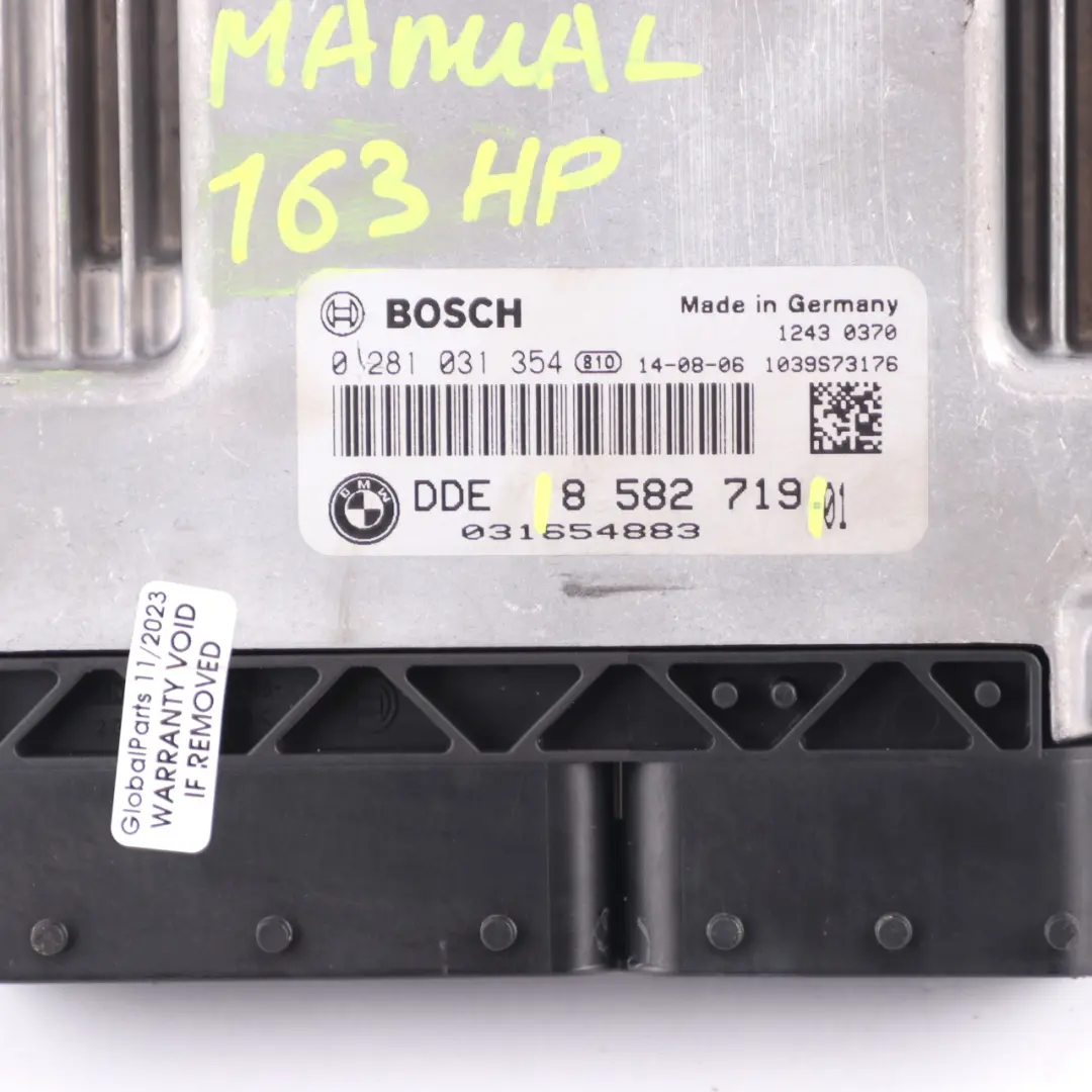 B47 163HP Engine Control Unit ECU DDE Manual to Mini Cooper SD F55 F56 with Part number 8582719 Mini Cooper SD F55 F56 B47 163HP Engine Control Unit ECU DDE Manual - SKU 8582719 - Part number 8582719
