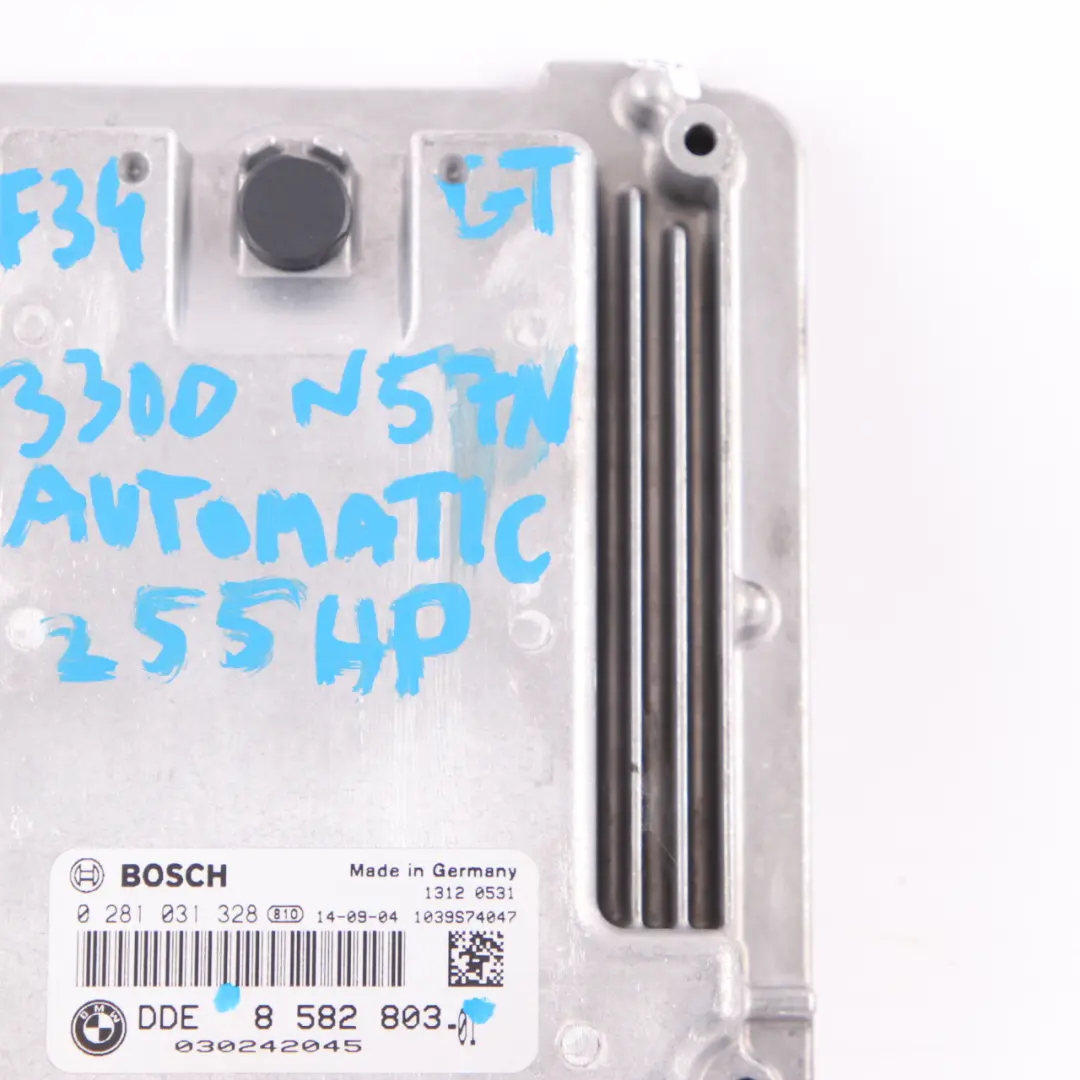 N57N 258HP Engine Control Unit Module ECU DDE Automatic to BMW F34 330d with Part number 8582803 BMW F34 330d N57N 258HP Engine Control Unit Module ECU DDE Automatic - SKU 8582803 - Part number 8582803