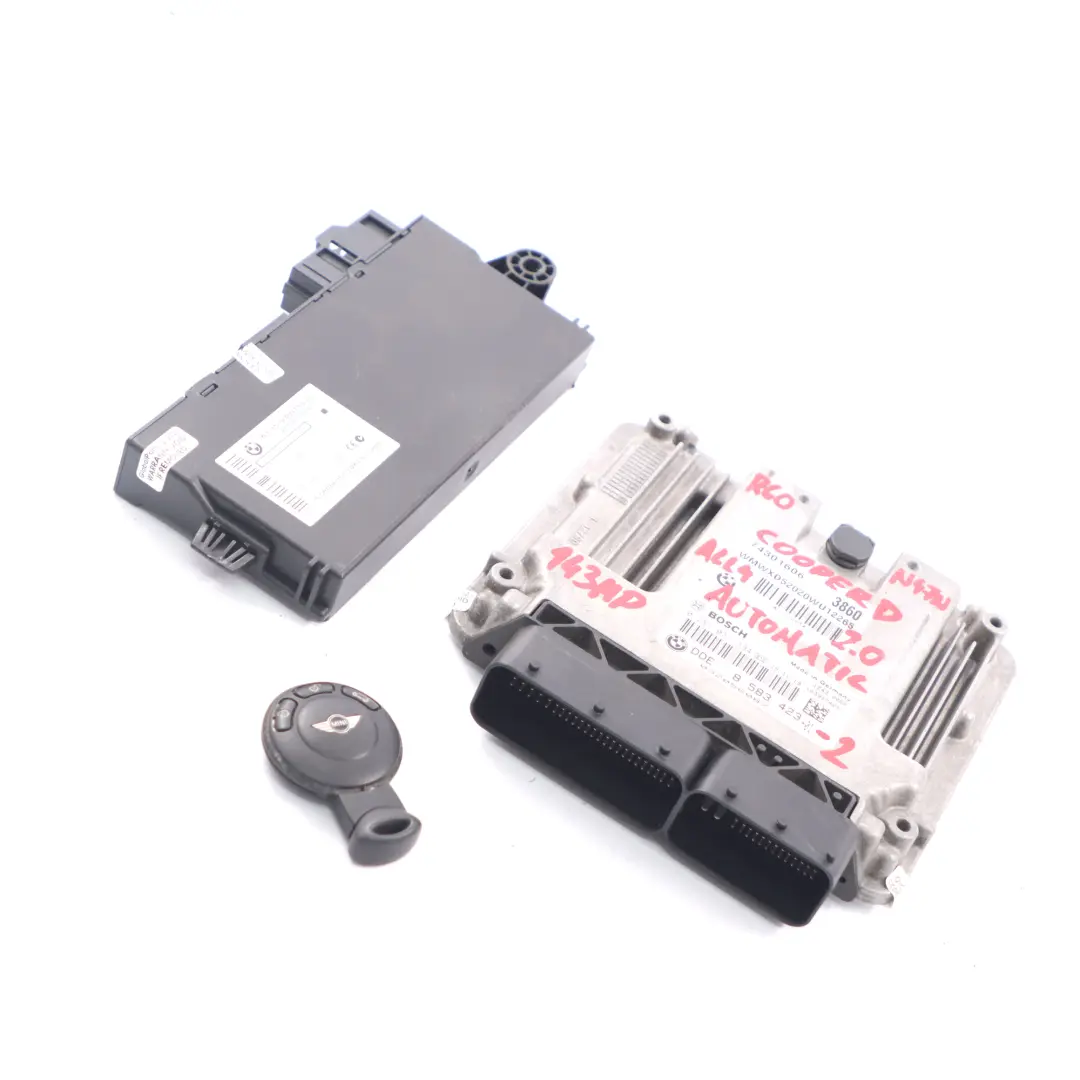 Mini Cooper D R60 ALL4 N47N 2.0 143PS Motor ECU Kit DDE CAS3 Schlüssel - SKU 8583423-2 - Teilenummer 8583423