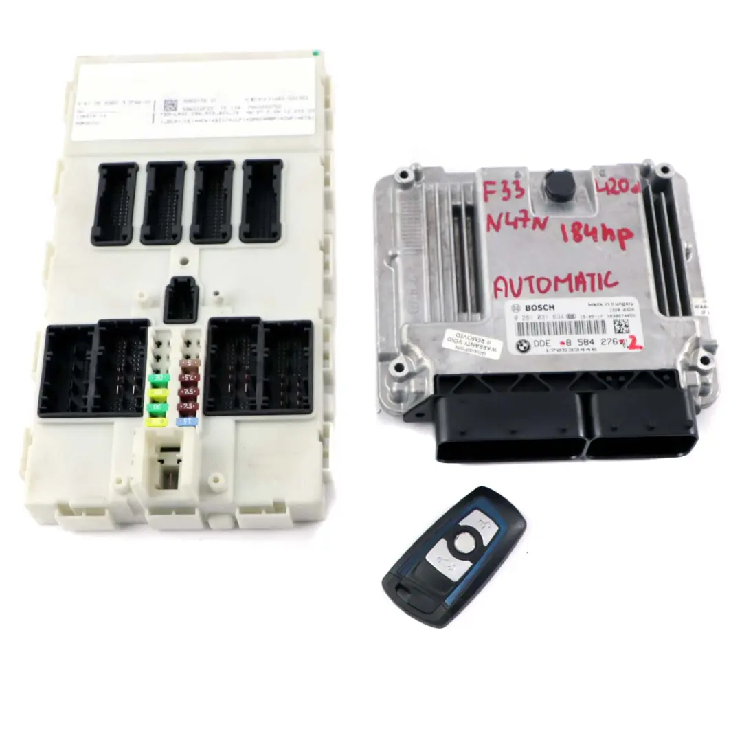 BMW 3 Series F30 F31 320d Diesel N47N 184HP ECU Kit DDE + Key + FEM - SKU 8584276-2 - Part number 8584276