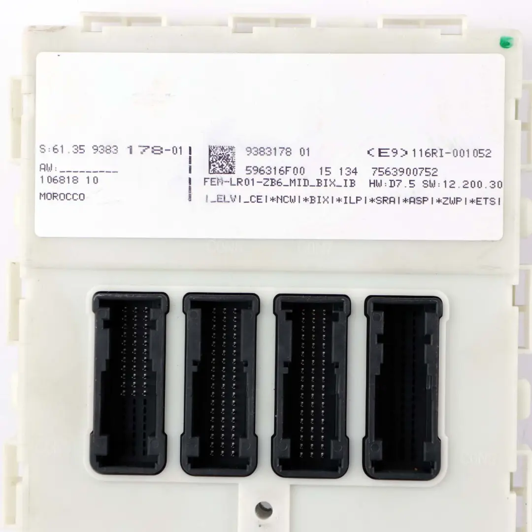 BMW 3 Series F30 F31 320d Diesel N47N 184HP ECU Kit DDE + Key + FEM - SKU 8584276-2 - Part number 8584276