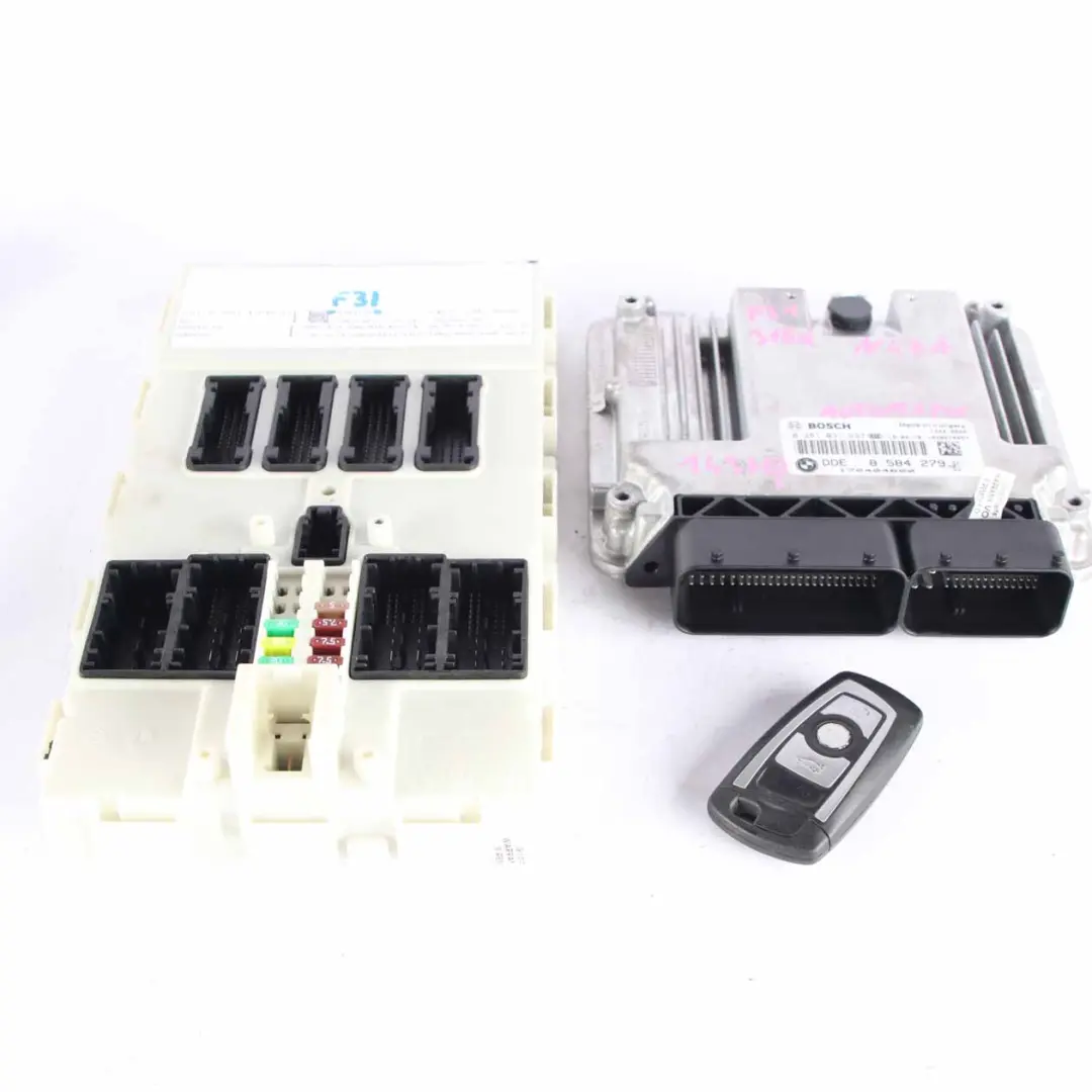 BMW F22 F30 F31 218d 318d Diesel N47N 143HP Engine ECU Kit DDE Key FEM - SKU 8584279-1 - Part number 8584279