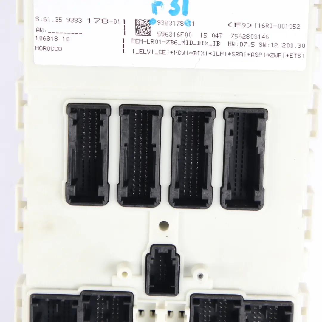 BMW F22 F30 F31 218d 318d Diesel N47N 143HP Engine ECU Kit DDE Key FEM - SKU 8584279-1 - Part number 8584279