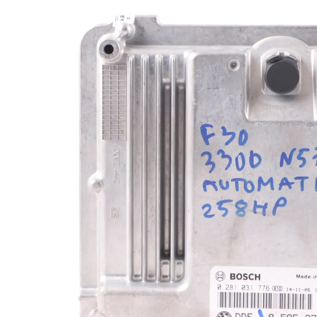  ECU BMW F30 330d N57N 258HP Diesel Engine Control Unit Automatic - SKU 8585379 - Part number 8585379