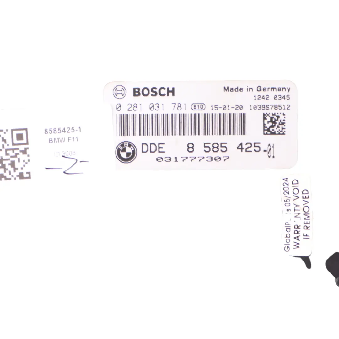 BMW F10 F11 LCI 520d B47 190HP Engine ECU Kit DDE CAS4 Key Automatic - SKU 8585425-1 - Part number 8585425