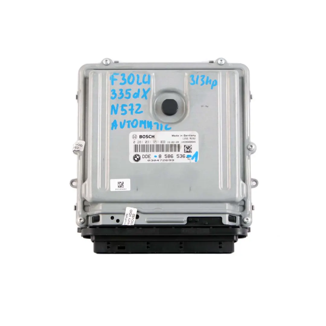 BMW F30 F32 LCI 335dX 435dX N57Z 313HP Steuergerät ECU Kit DDE FEM Schlüssel - SKU 8586536-1 - Teilenummer 8586536