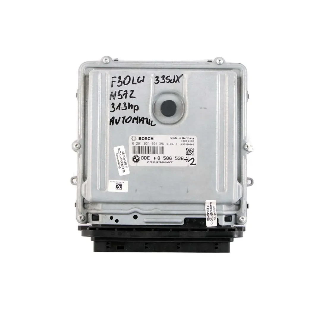 335dX 435dX N57Z 313HP Control Unit ECU Kit DDE FEM Key to BMW F30 F32 LCI with Part number 8586536 BMW F30 F32 LCI 335dX 435dX N57Z 313HP Control Unit ECU Kit DDE FEM Key - SKU 8586536-2 - Part number 8586536