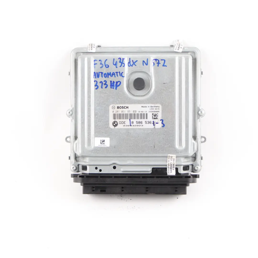 BMW F30 F32 LCI F36 335dX 435dX N57Z 313HP Control ECU DDE Automatic - SKU 8586536-3 - Part number 8586536