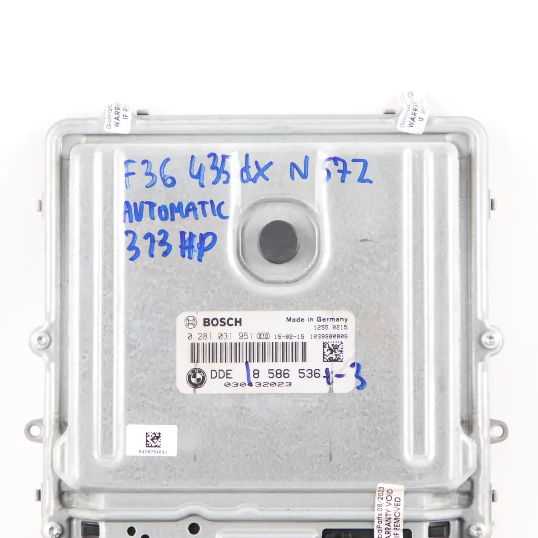 BMW F30 F32 LCI F36 335dX 435dX N57Z 313HP Control ECU DDE Automatic - SKU 8586536-3 - Part number 8586536