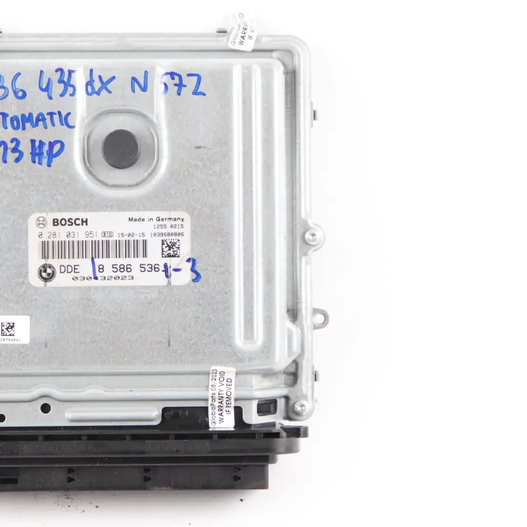 335dX 435dX N57Z 313HP Control ECU DDE Automatic to BMW F30 F32 LCI F36 with Part number 8586536 BMW F30 F32 LCI F36 335dX 435dX N57Z 313HP Control ECU DDE Automatic - SKU 8586536-3 - Part number 8586536
