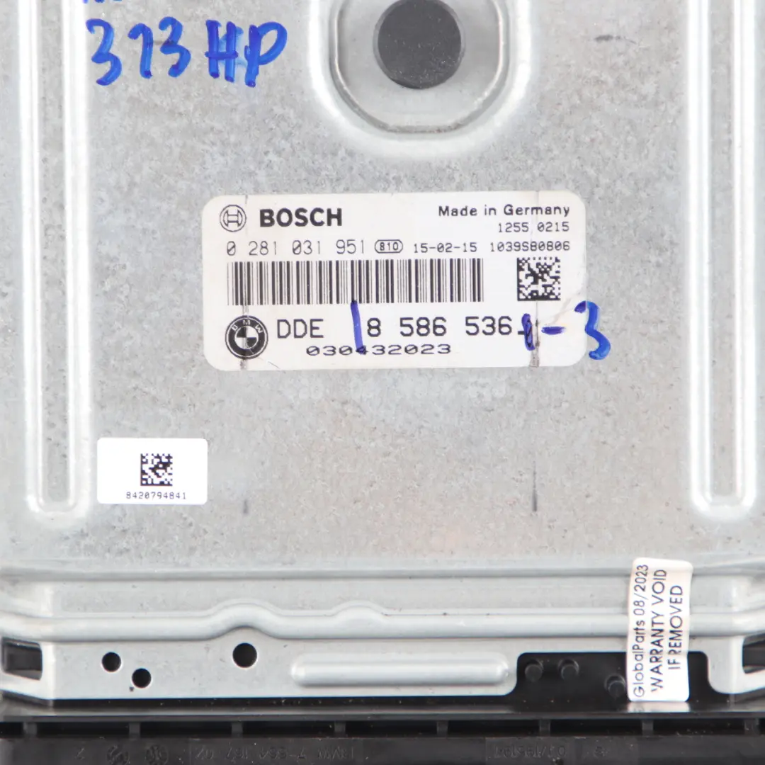 335dX 435dX N57Z 313HP Control ECU DDE Automatic to BMW F30 F32 LCI F36 with Part number 8586536 BMW F30 F32 LCI F36 335dX 435dX N57Z 313HP Control ECU DDE Automatic - SKU 8586536-3 - Part number 8586536