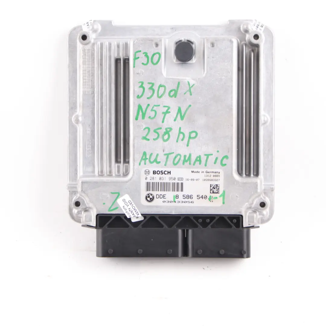 330dX 430dX N57N 258HP Control Unit ECU Kit DDE FEM Key to BMW F30 F32 LCI with Part number 8586540 BMW F30 F32 LCI 330dX 430dX N57N 258HP Control Unit ECU Kit DDE FEM Key - SKU 8586540-1 - Part number 8586540