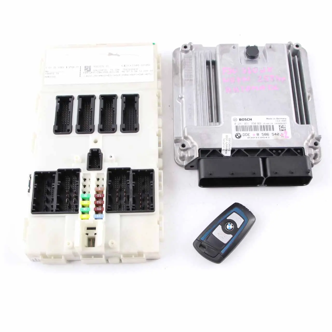BMW F30 F32 LCI 330dX 430dX N57N 258HP Centralina ECU Kit DDE 8586540 FEM Key
