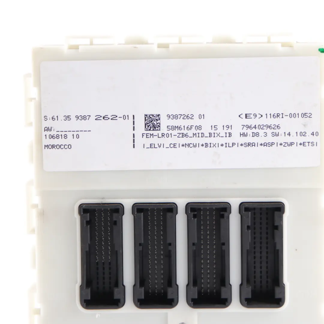 BMW F30 F32 LCI 330d 430d N57N 258HP Calculateur ECU Kit DDE FEM Clé - SKU 8586540-3 - Numéro de pièce 8586540