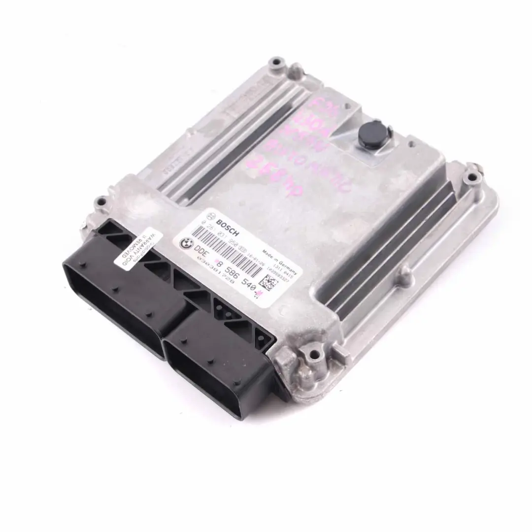 N57N 258HP Unidad Control Motor Módulo ECU DDE para BMW F30 F32 LCI 330d 430d con número de pieza 8586540 BMW F30 F32 LCI 330d 430d N57N 258HP Unidad Control Motor Módulo ECU DDE - SKU 8586540 - Número de pieza 8586540