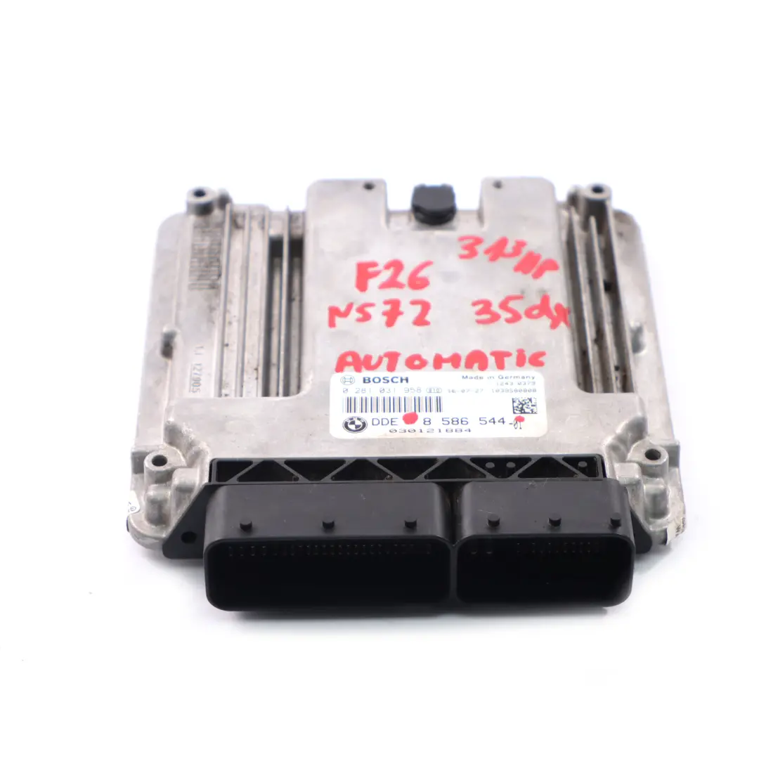 BMW F25 F26 35dX N57Z 313HP Diesel Control Unit Module ECU DME 8586536 Automatic - SKU 8586544 - Part number 8586544