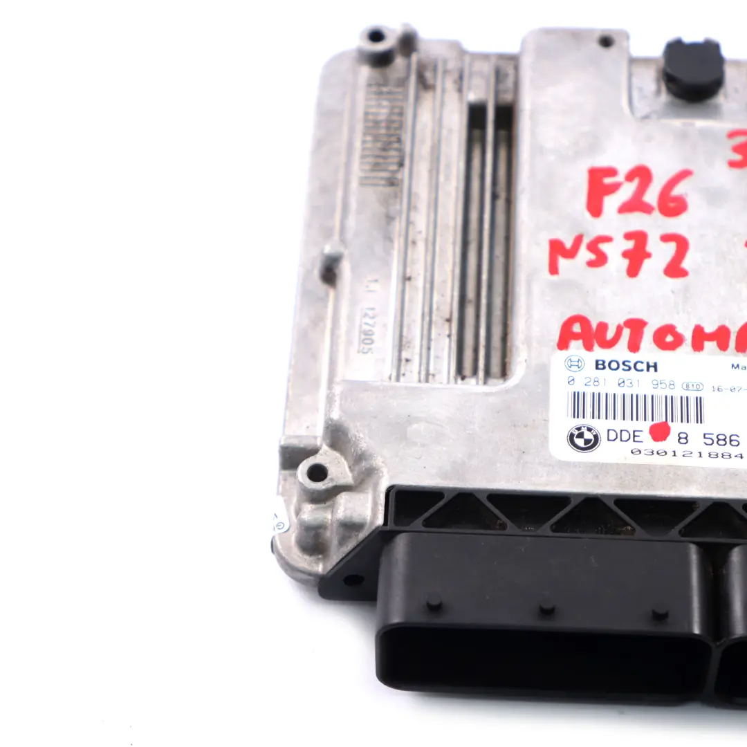 35dX N57Z 313PS Diesel Steuergerät Modul ECU DME 8586536 Automatik BMW F25 F26 - SKU 8586544 - Teilenummer 8586544