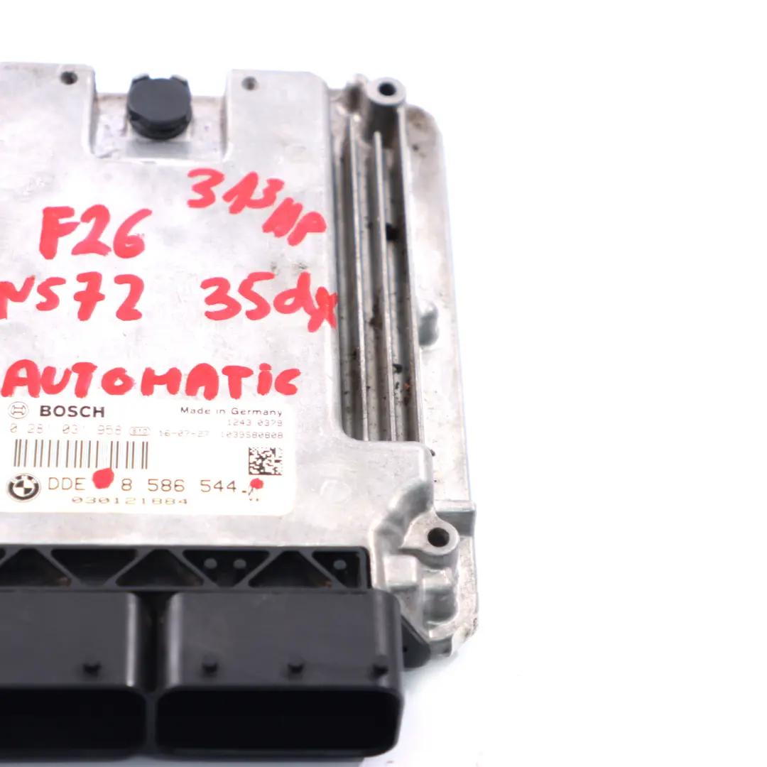 35dX N57Z 313HP Unidad Control Módulo ECU DME 8586536 Automático BMW F25 F26 - SKU 8586544 - Número de pieza 8586544