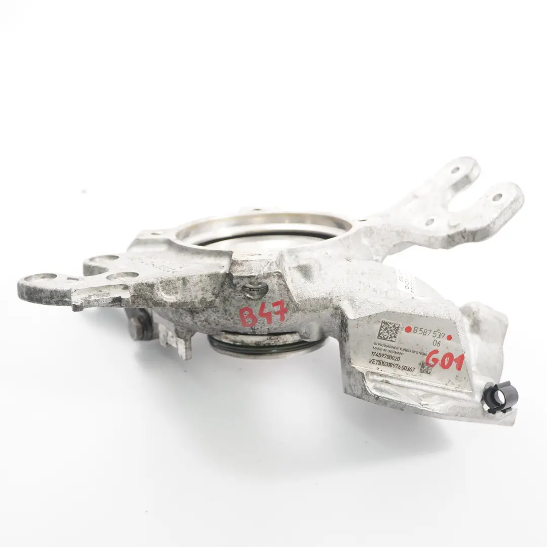 B47 Turbo Charger Cold Side Inlet Housing Cover to Turbo BMW G01 with Part number 8587539 Turbo BMW G01 B47 Turbo Charger Cold Side Inlet Housing Cover - SKU 8587539 - Part number 8587539
