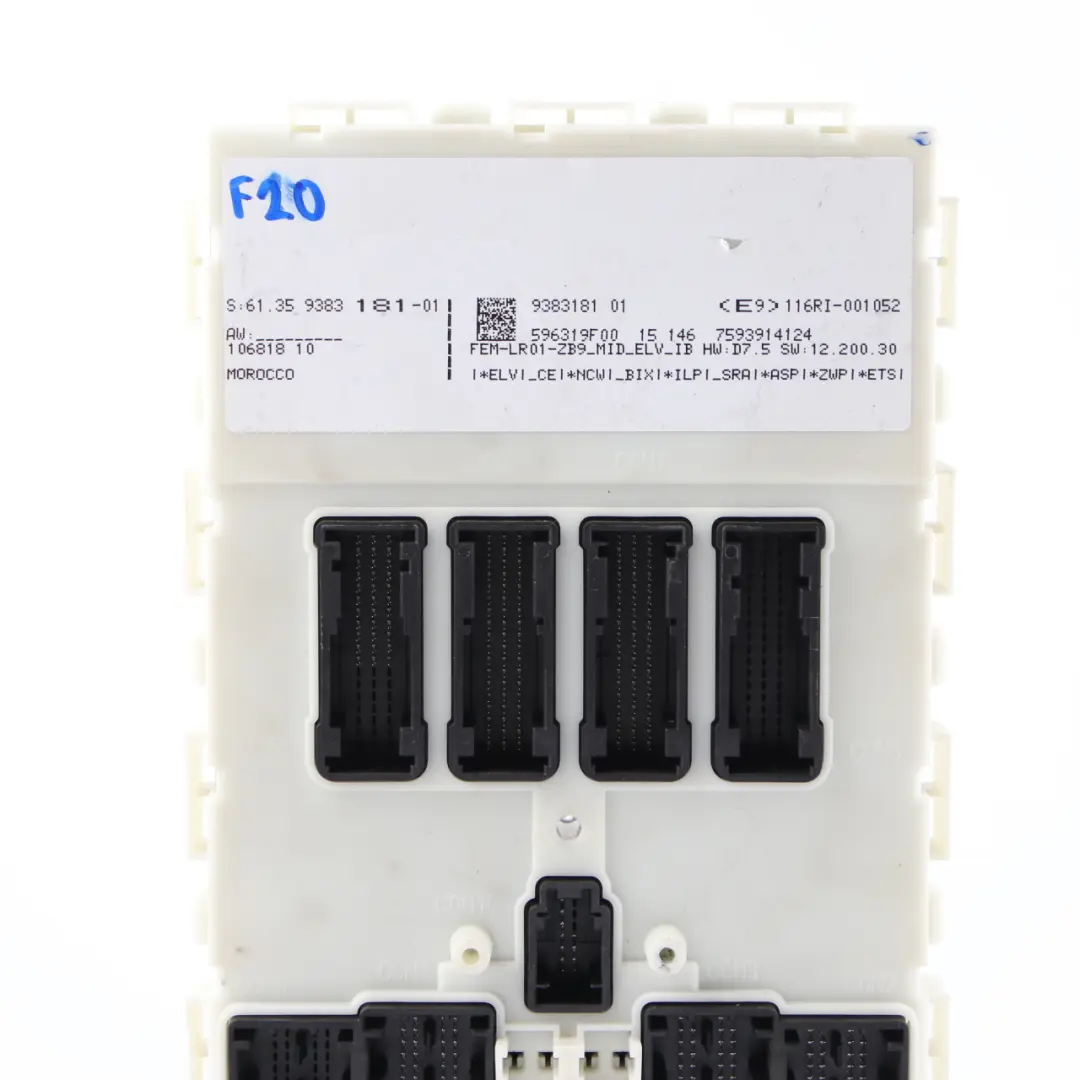BMW F20 F21 LCI 116d B37 Diesel ECU Kit Unit DDE + FEM + Key Automatic - SKU 8587952-1 - Part number 8587952