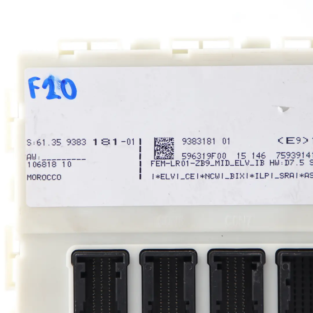 BMW F20 F21 LCI 116d B37 Diesel ECU Kit Unit DDE + FEM + Key Automatic - SKU 8587952-1 - Part number 8587952